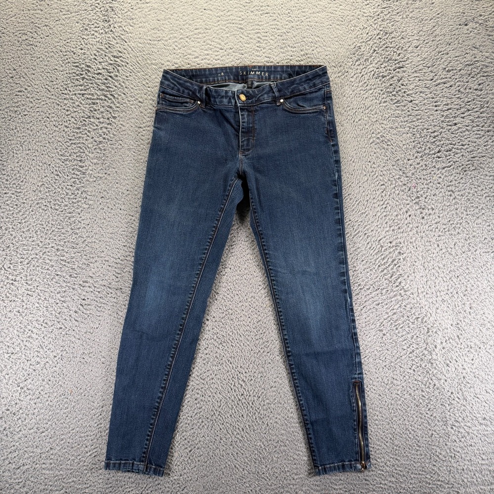 White House Black Market The Skimmer Jeans Womens 8 Cotton Denim Skinny Stretch